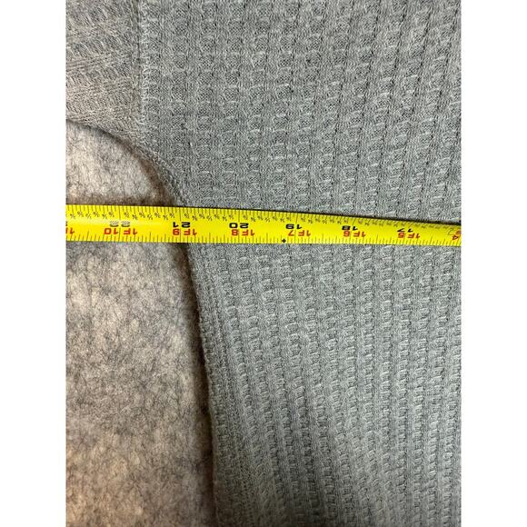 Chaser Waffle Knit Lightweight Womens Gray Pullover Hoodie - Small - Picture 7 of 8